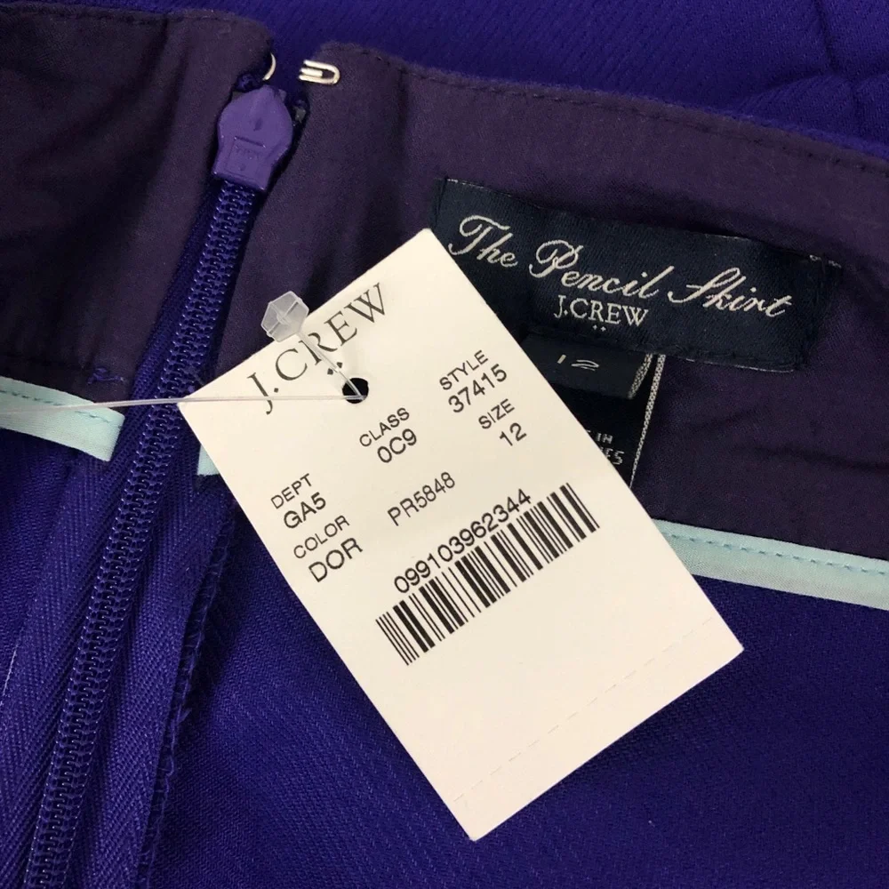 J. Crew Pencil skirt in double-serge cotton